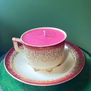 Teacup Candle. Soy Wax.